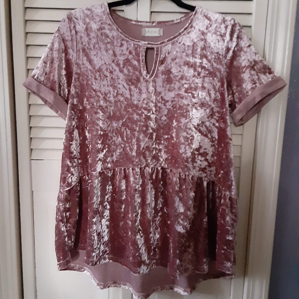 Altar'd State Velvet Top